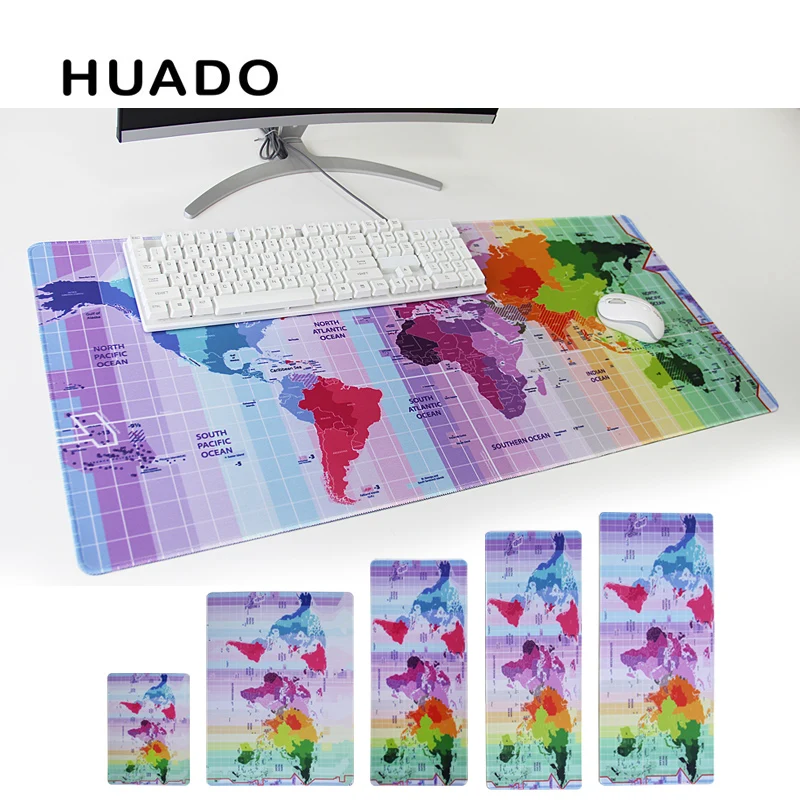 

World Map Mouse Pad gaming mousepad anti-slip desk mat large size mouse mats for lol surprise/overwatch/gta 5/the witcher/dota 2