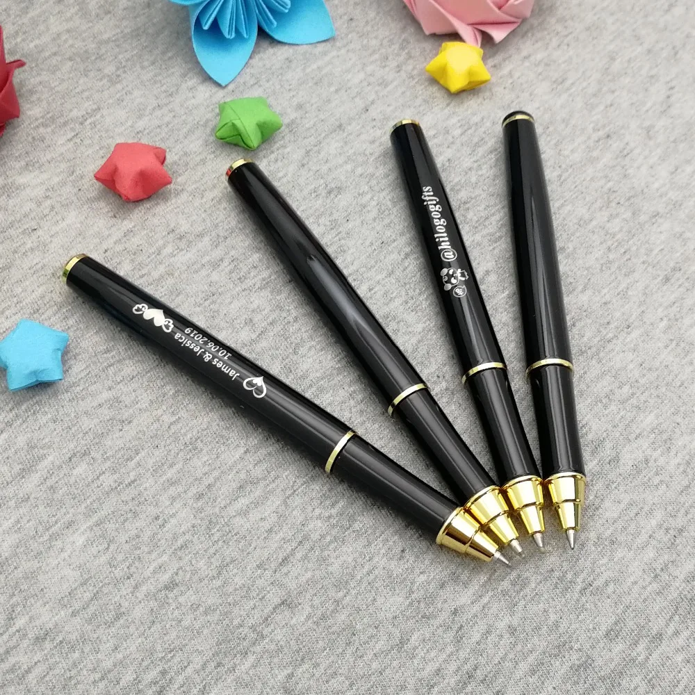 Лучший подарок для босса высокое качество тяжелая металлическая шариковая ручка 50 г/шт. напечатанные с вашим логотипом и телефон на теле ручки или ручка крышки