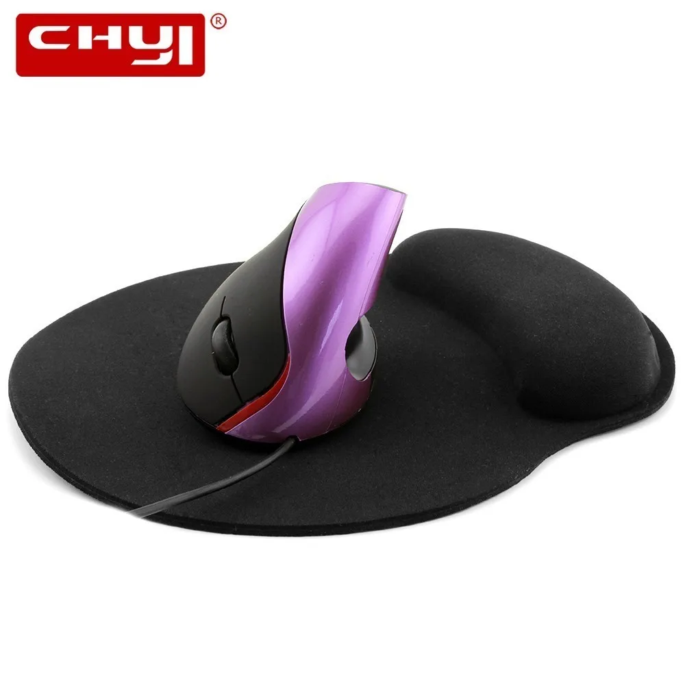 

CHYI Ergonomic Vertical Mouse Wired Computer Gaming Mice 1600DPI Optical Healthy Mause Mouse pad For Gamer PC Laptop Desktop