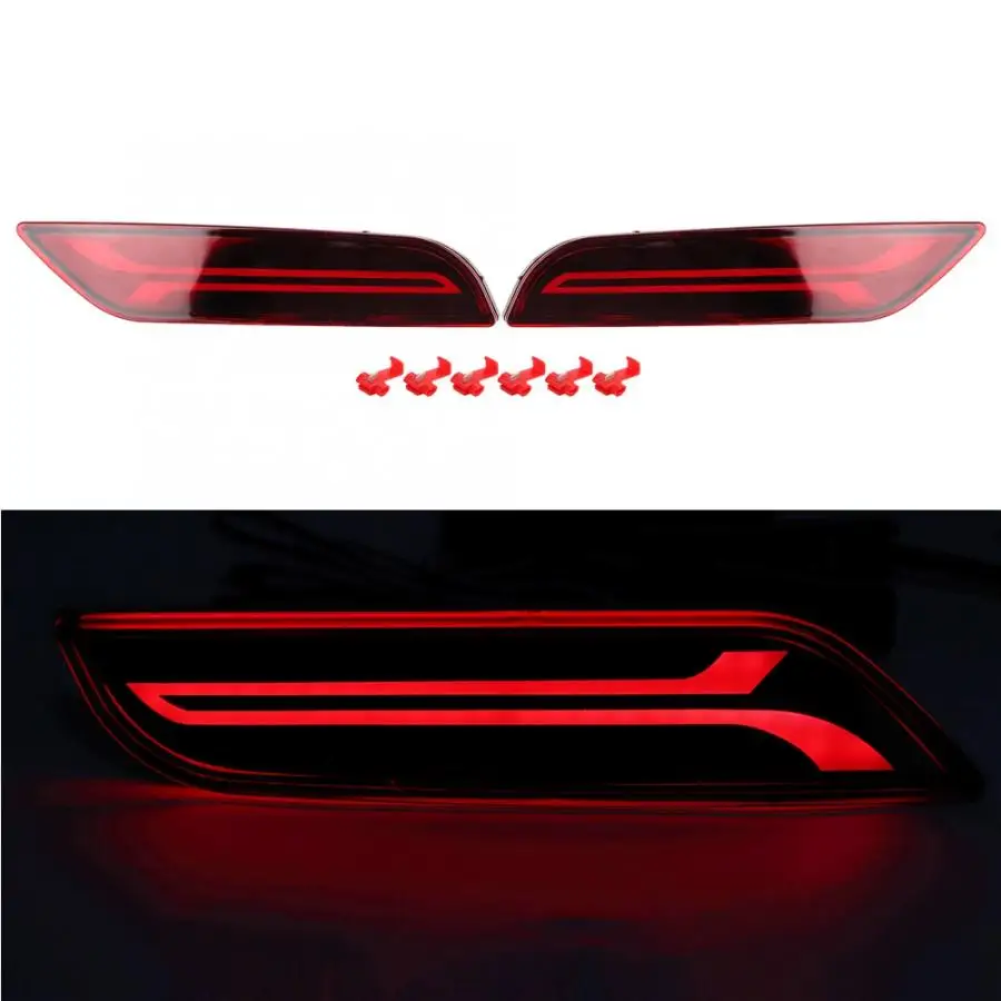 

2pcs 12V Car Rear Bumper Tail Light LED DRL Driving Brake Lamp Fit for HYUNDAI Creta 2018