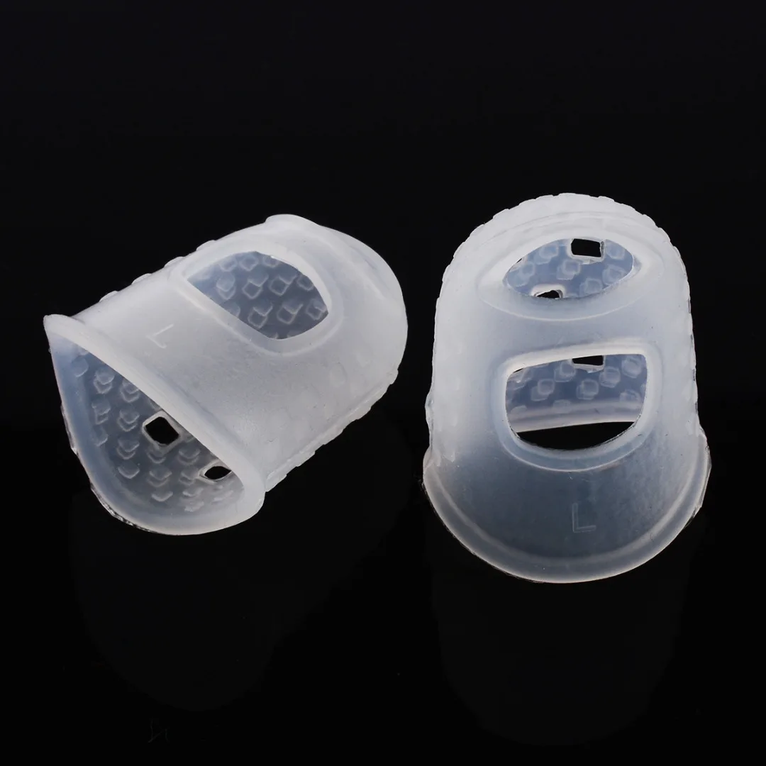 12Pcs/set Silicone Finger Guards Guitar Fingertip Protectors For Ukulele Guitar Against the Press Finger Ballad Guitar Parts