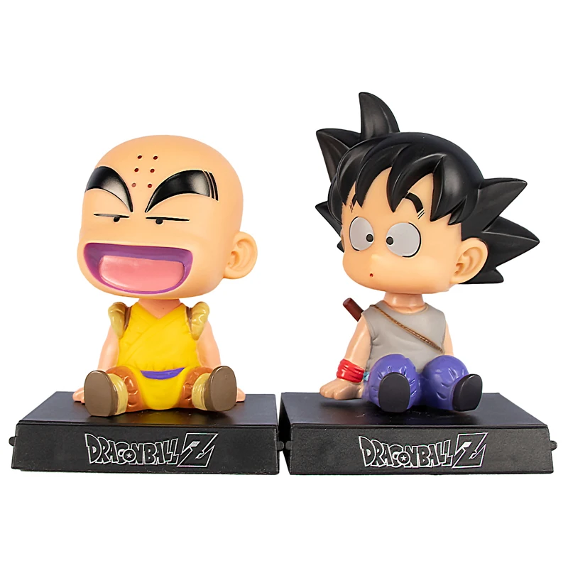 

Dragon Ball Z Figure Japanese Anime Figures Toy Goku Car Decoration Shaking Head Action Figure and Phone Bracket PVC Gift12 CM