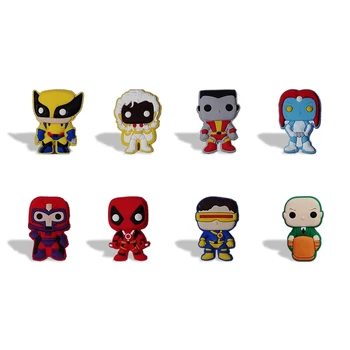 

8pcs/set X-Men Cartoon Action Figure PVC Magnetic Stickers for Kids Blackboard Fridge Magnets Stationery at Office School