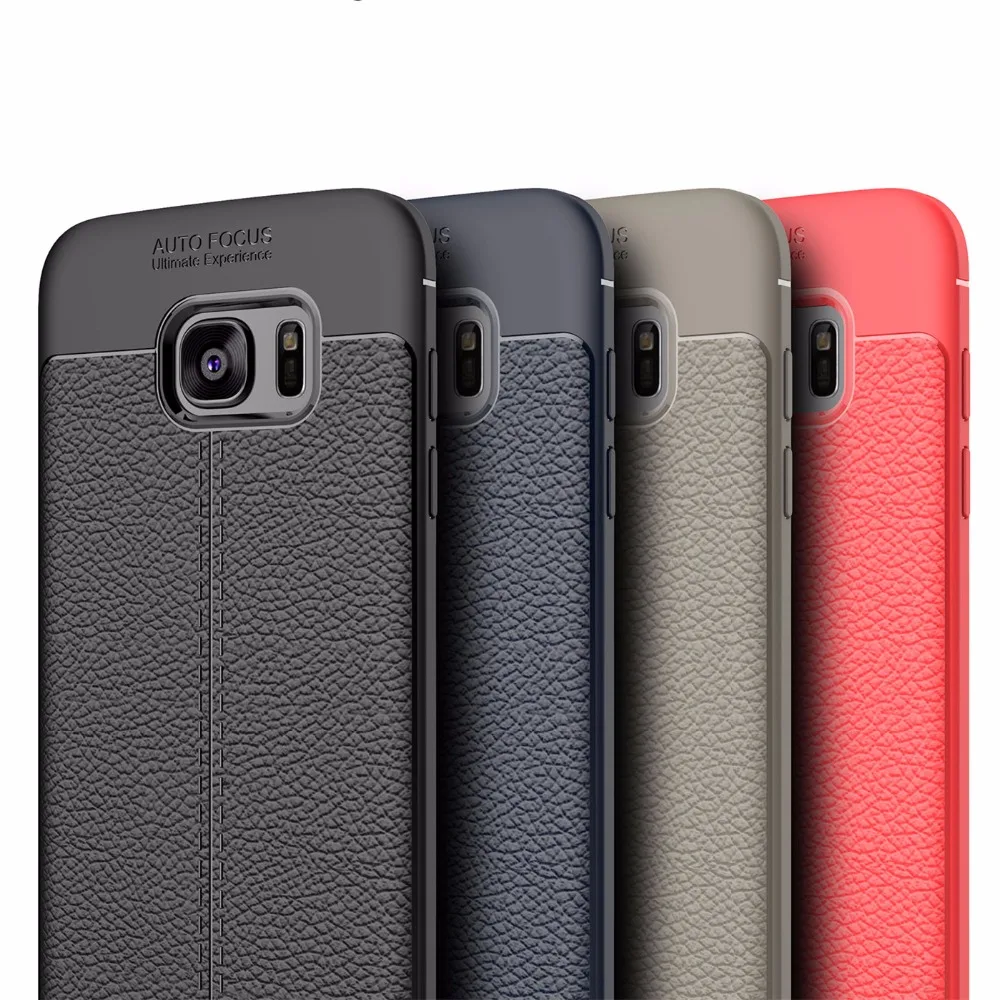 

Newest Luxury Protective Case For Samsung Galaxy S7 Edge coque for galaxy s7 edge Soft Litchi Pattern Back Cover