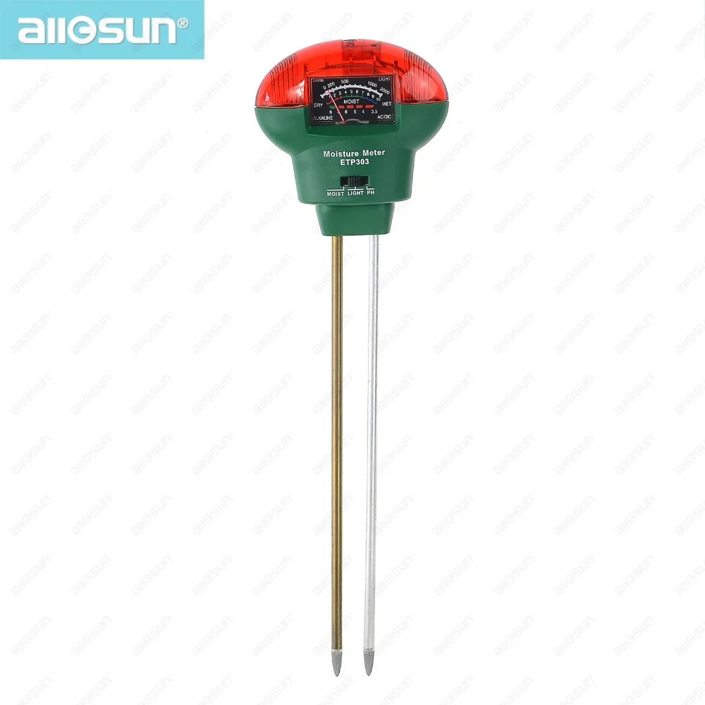 

All Sun ETP303 Analog 3-in-1 Moisture Meter with Light Soil PH Test Function Garden Farming Tool