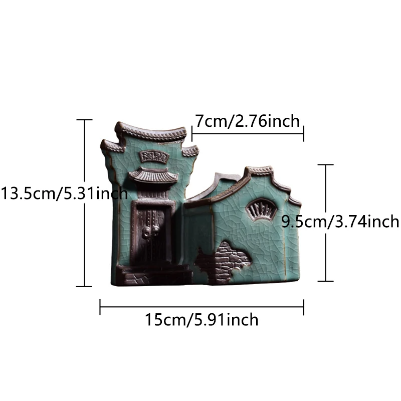 Китайская дзен керамическая ваза керамическая домашняя ваза Jiangnan Huipai дизайн цветочный горшок Настольный зеленый горшок растение чайное искусство украшения - Цвет: A