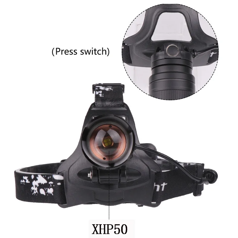 Z90 Litwod 2808 XLamp XHP70.2 светодиодный 32 Вт zoom светодиодный налобный фонарь 4292lm лучший яркий Мощный налобный фонарь