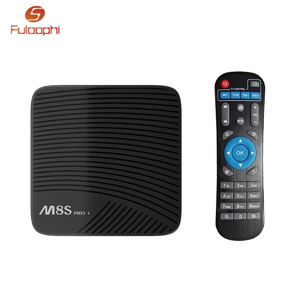 

Fuloophi M8S PRO L TV BOX S912 3G/32G 4k US Plus Built in 2.4G/5G Android 7.1 Bluetooth 4.1 WiFi 16G/32G support youtube