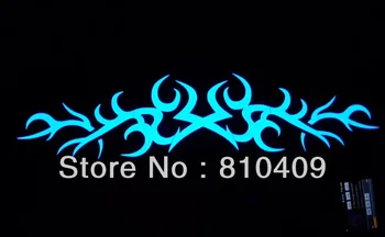 

fashionable 60*16cm equalizer el car sticker/sound active el car sticker/el panel car sticker for free shipping