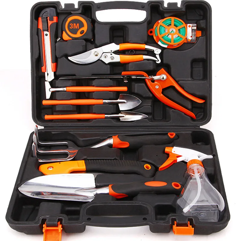 

household 12pcs combo garden tools gardening tools set aluminum alloy garden shovel household pruning tools branch cutter rake