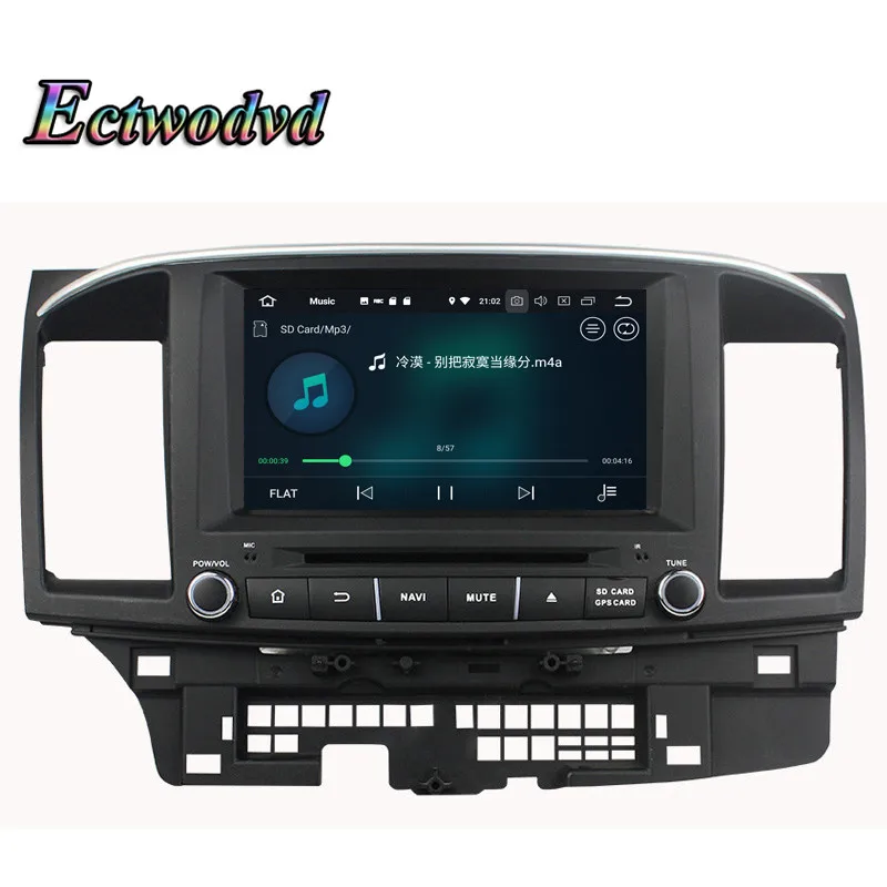 Clearance Ectwodvd Octa Core 4G RAM 64G ROM Android 9.0 Car Multimedia DVD Player GPS HeadUnit for MITSUBISHI LANCER 2006-2012 6