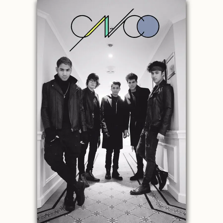 

Q2014 Posters and Prints CNCO Custom Rap Pop Rock Music Group Boys Hot New Art Poster Canvas Painting Home Decor