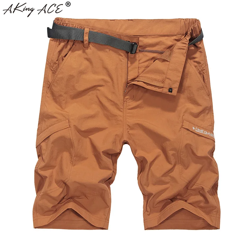 Mens Summer Cargo Shorts with belt Waterproof military shorts Multi Pockets M 2XL 3XL 4XL plus