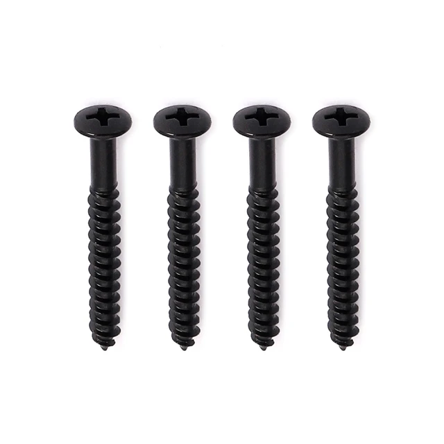 Set di 4 pedali per chitarra, con attacco dritto, tipo 1/4 di pollice (0,635 cm), connettori in