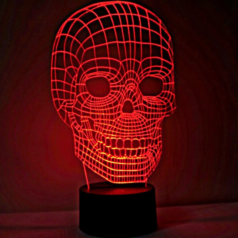 skull floor lamp