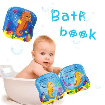 

PVC Bath Cloth Book Not Torn Early Teach Education Toy Books Seahorse Whale Baby Toy Book Tear Not Bad Early Education Puzzle