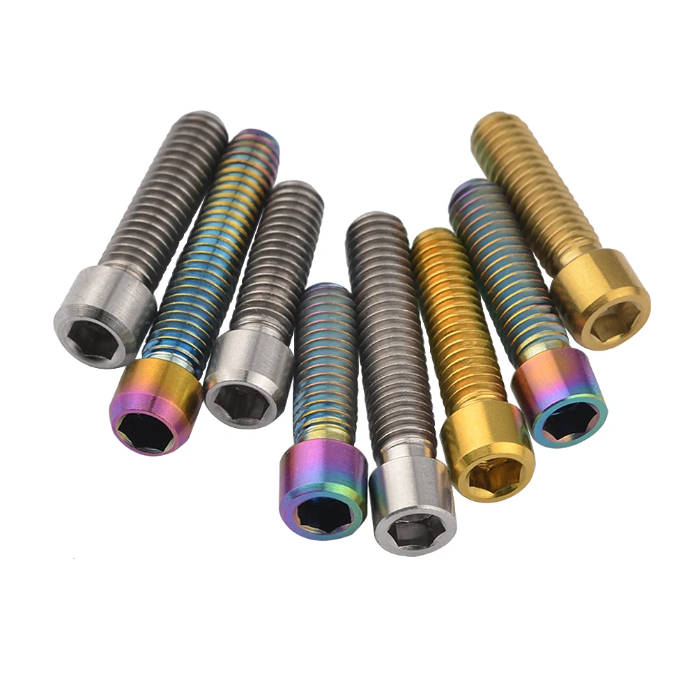

Titanium M4 X 10 13.5 15 20 25mm Allen Key Small Head Bolt for Bicycle Thumb Shifter Rear/front Derailleur H/L Adjustment Screws