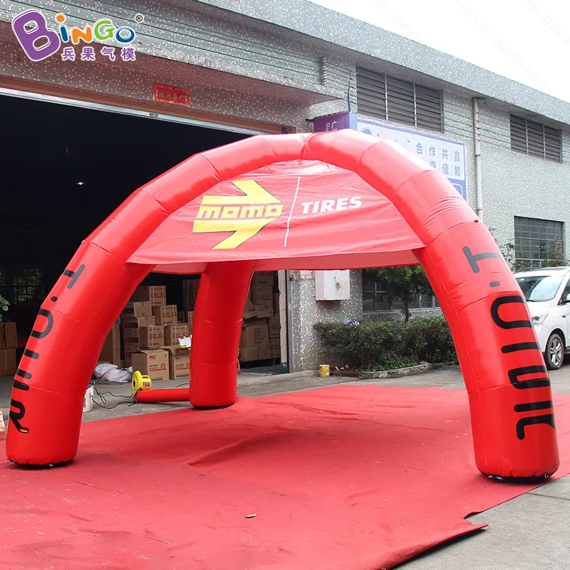 PVC Tarpaulin 6x6x3mH Inflatable Tent For Car Exhibitions / Inflated Spider Dome Tent With Printing For Events - BG-T0086 6