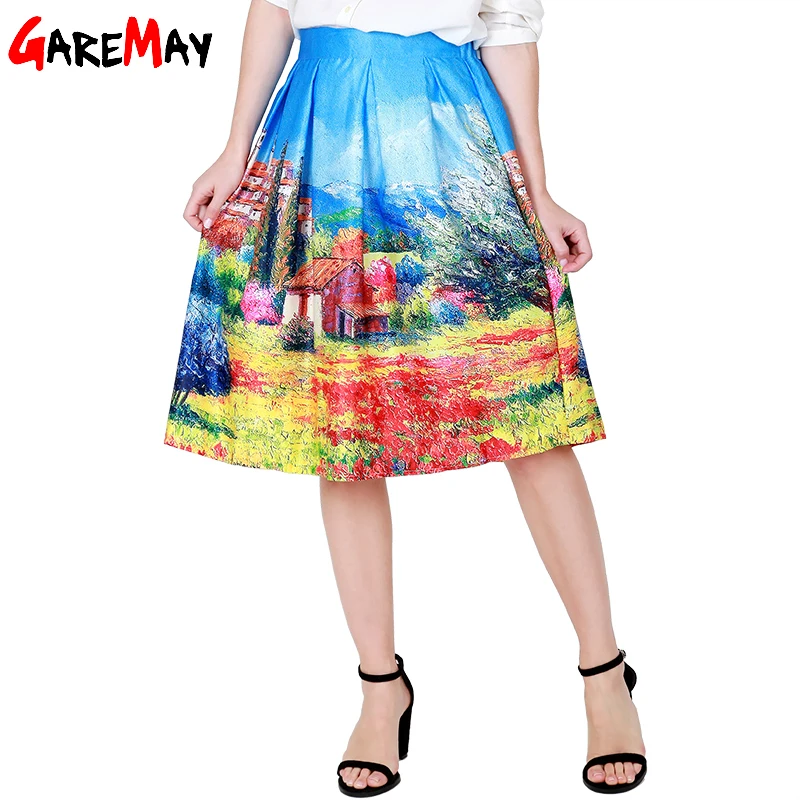 saia rodada midi floral