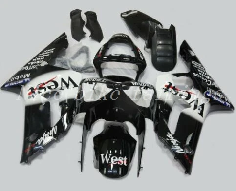 

New Injection Mold Abs Fairings Kit Fit for kawasaki Ninja ZX6R 636 2003 2004 03 04 6R 600CC Bodywork set custom West