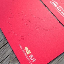 380gsm США Классический гребень красный перец карта специальная бумага JH015 FSC сертифицирована для толстой бизнес карты 200 шт 90X54 мм