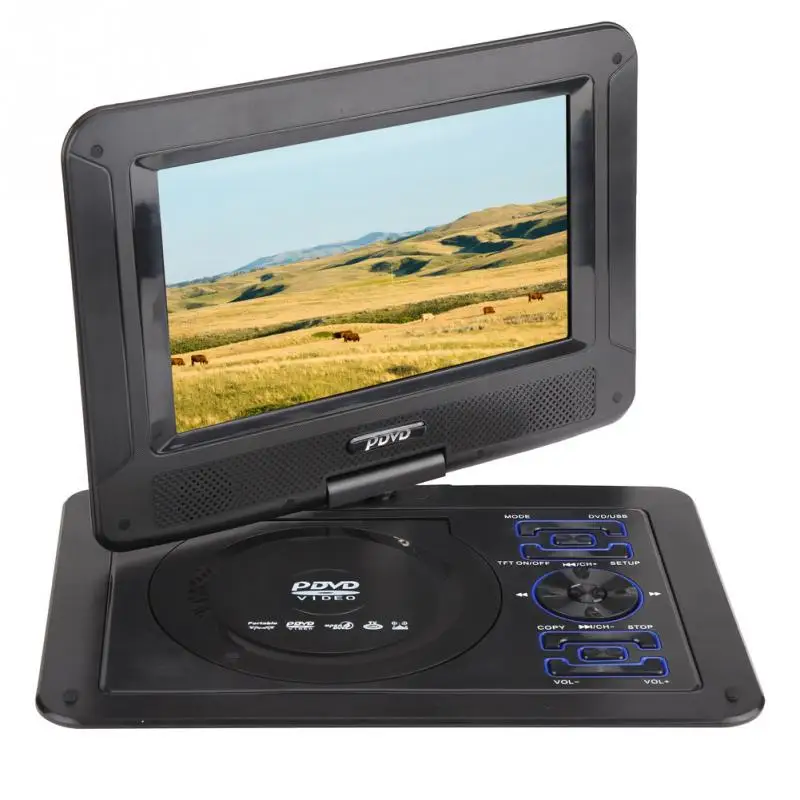 9.8in 3D 110 240V HD TV Portable DVD Player Game Playing Large LCD