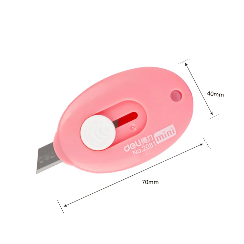 Deli мини креативный нож Карманный выдвижной бумажный ящик художественный резак для открывания букв школьные принадлежности канцелярские принадлежности для студентов
