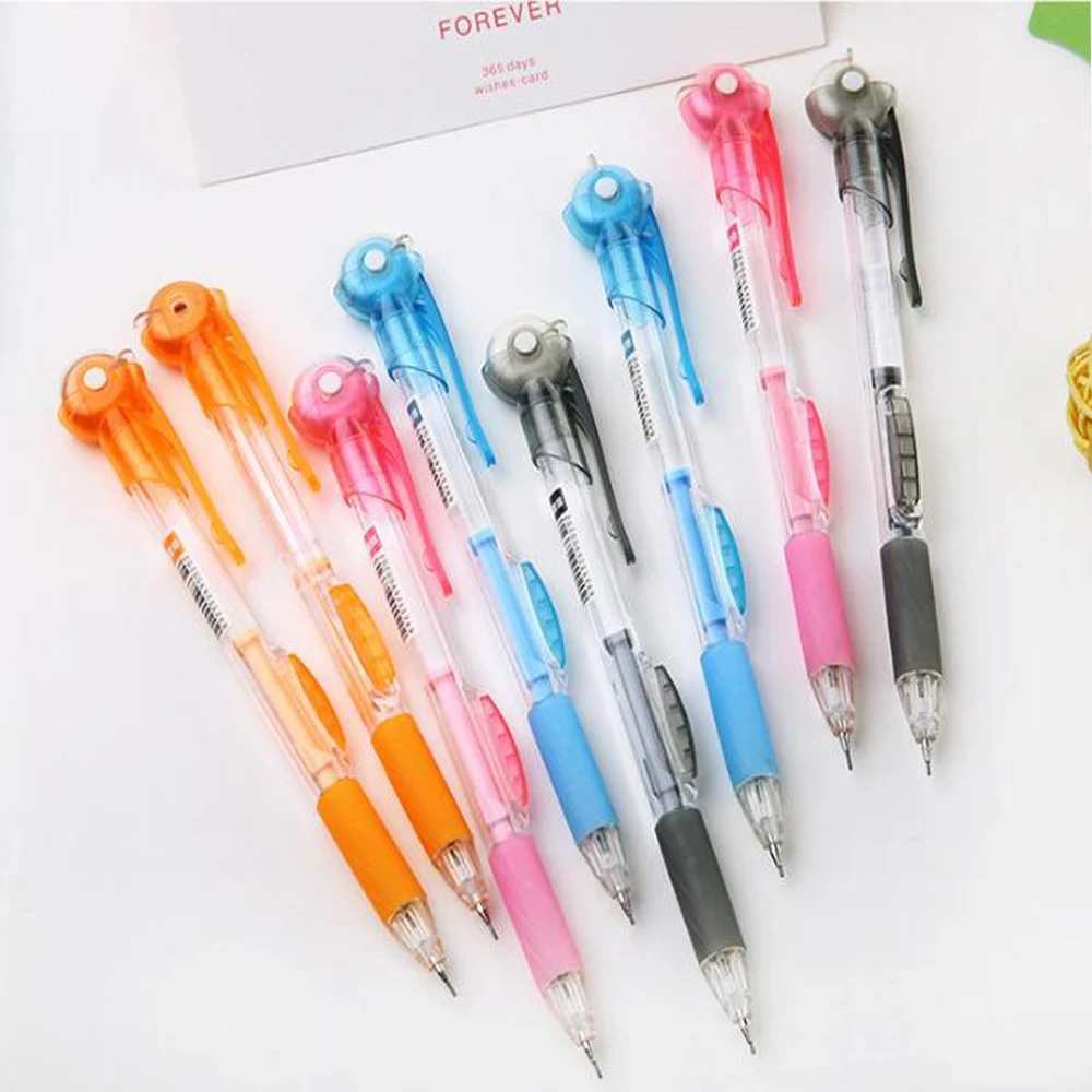 Mechanical Pencil Kawaii Transparent Belt Rubber Pencil Cute Free