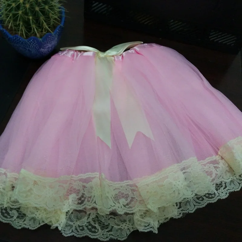 Retail Children Lace Skirt Baby Girls Tutu Skirt Princess Mini Skirt