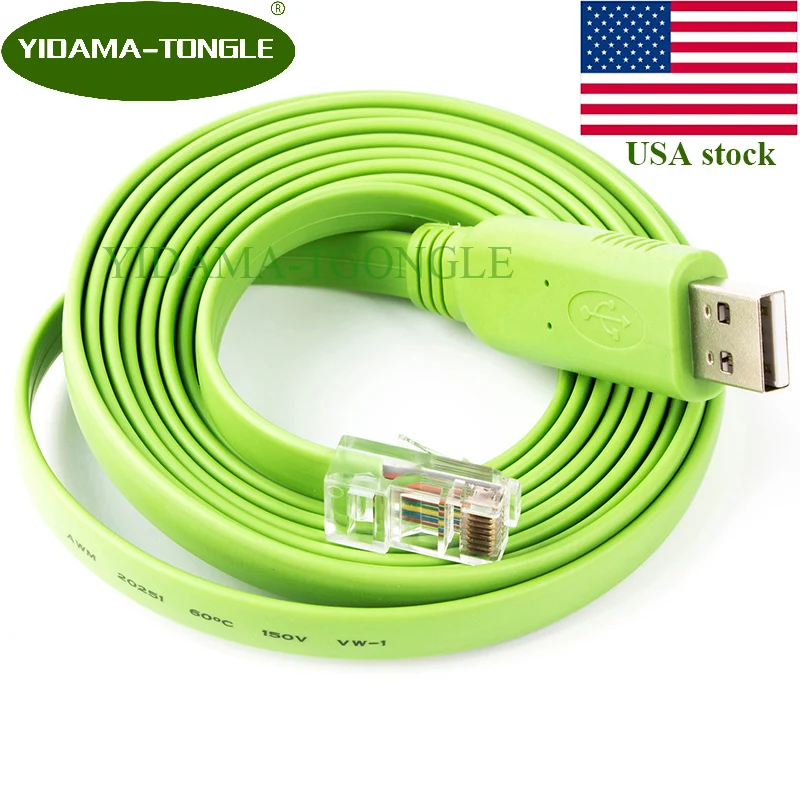 

USB Console Cable USB to RJ45 Cable Essential Accesory for Cisco NETGEAR Ubiquity LINKSYS TP-LINK Routers Switches Laptops