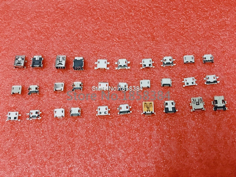 15 моделей = 150 шт. Мини Micro USB 5 P контактный разъем контактов для