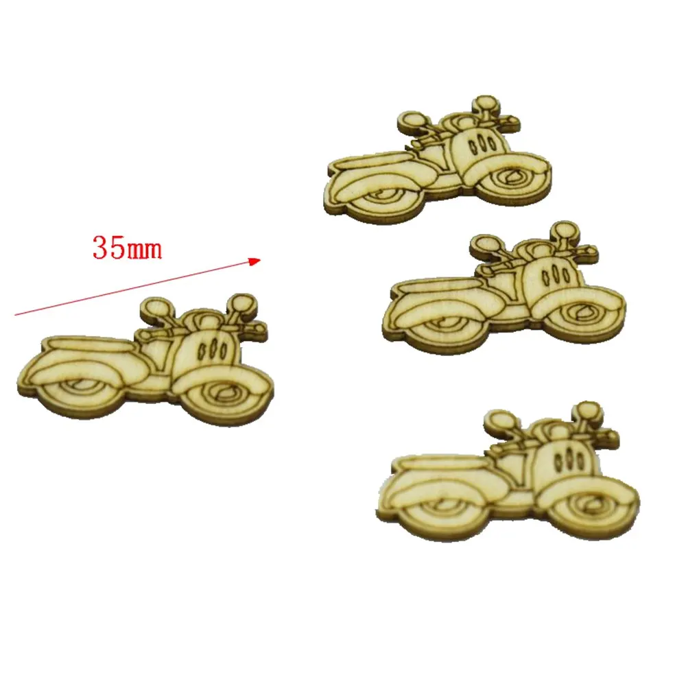 

10pcs Rustic Wood Wooden Motorcycle Wedding Table Scatter Decoration Crafts DIY Drop Shipping 35mm 20185203