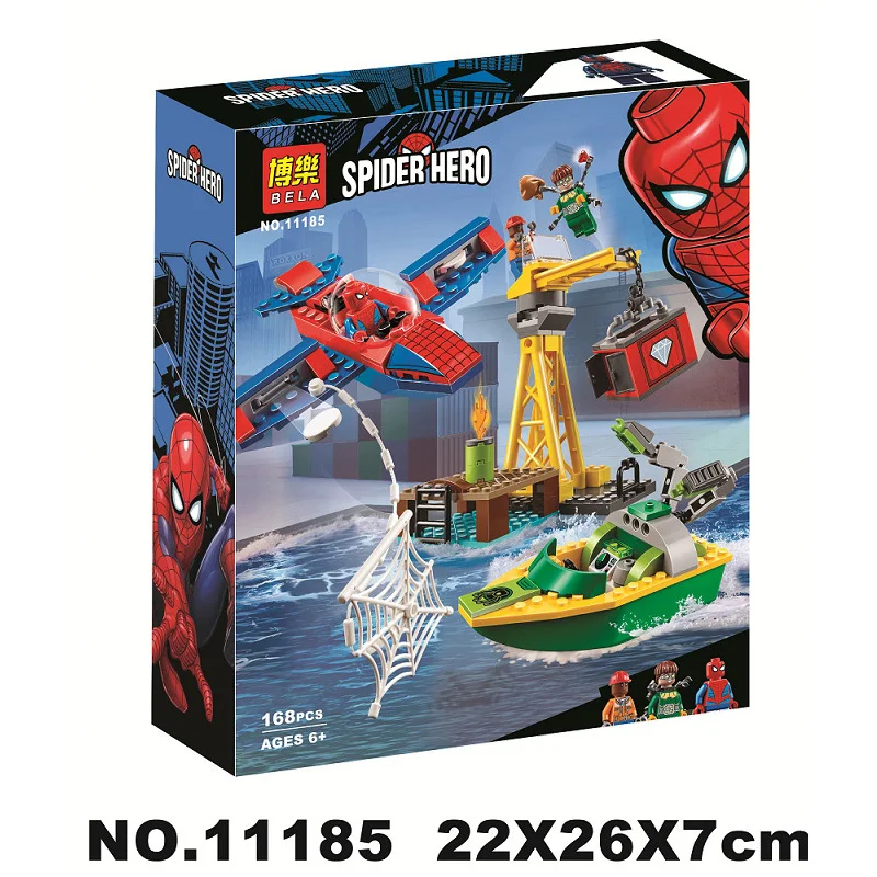 

Bela 11185 Marvel Spider-man: Doc Ock Diamond Heist Building Blocks Toys Bricks Gift Compatible With Legoings Super Hero 76134