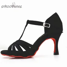 Женские туфли для латинских танцев; Цвет Черный; размеры США 4-12; Zapatos De Baile; Профессиональный высокий каблук 7,3 см; NL262