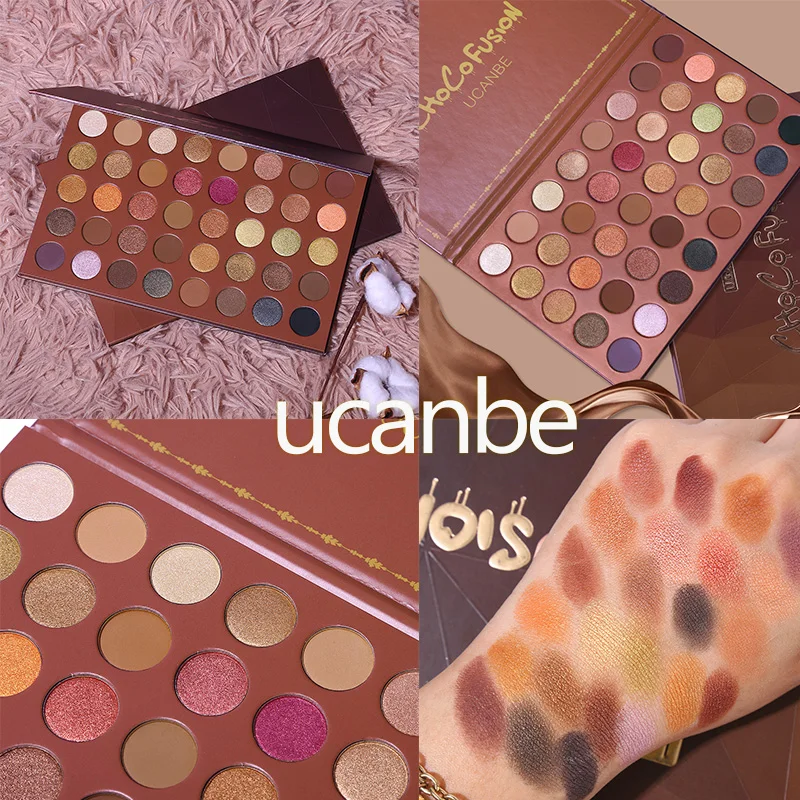 

UCANBE 40 Colors Glitter Eye Shadow Beauty Cosmetic Matte Shimmer Palette Eyeshadow Powder Pigment Metallic Nude Makeup