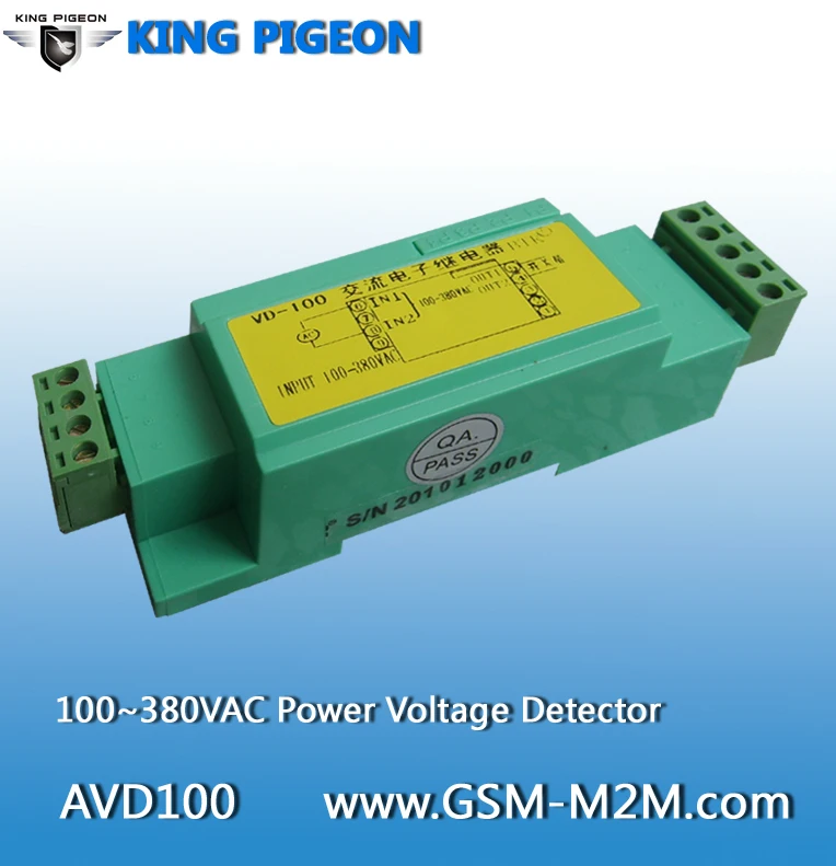

AVD100 AC Power Voltage Detector Monitoring 100 ~ 380VAC Power Voltage Status Basistransceiverstation Digitale Detector