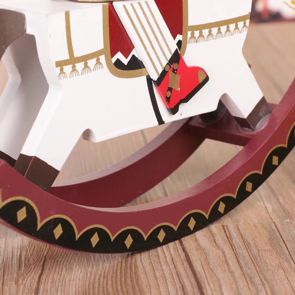 30*25 см Рождественский орех кукольная езда деревянная лошадь в форме настольные украшения Рождественский классический подарок для домашнего офиса Декор