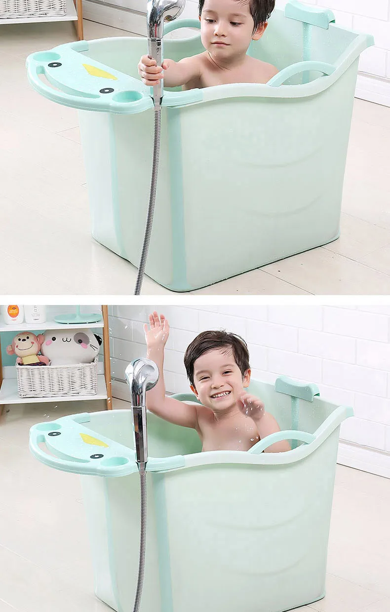 A, большая Складная портативная ванна, Изолированная ванна для babychild PP+ TPE пищевой нетоксичный материал, устойчивая к складыванию