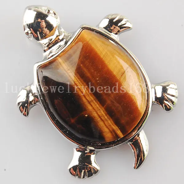 

Free Shipping Women Fashion Jewelry 39x29x12mm Tiger Eye Turtle Pendant Bead 1Pcs C2919