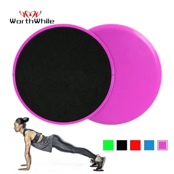 WorthWhile 1 Set Gym Fitness Core Sliders Gear On Carpet Hardwood Floors Home Abdominal Exercise Equipment Workout Accessories 1