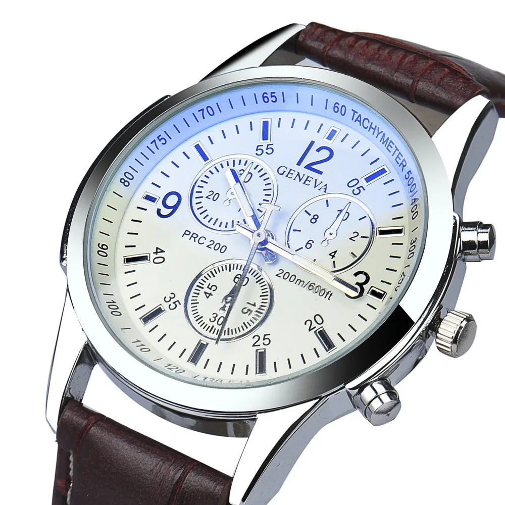 5004 Роскошные модные мужские Аналоговые часы из искусственной кожи reloj hombre Новое поступление горячая распродажа