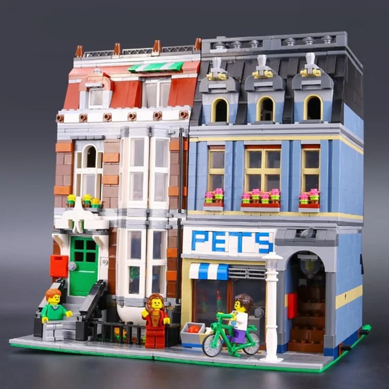 

IN STOCK XYTMC 15009 2082pcs City Street Pet Shop Model Building Kits Blocks Bricks BOY LEPIN Toys DIY Gift legoUIY 10218