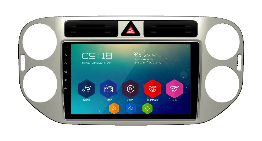 

9" otojeta android 7.1 car multimedia player for Tiguan 2012 autoradio FM AM BT GPS navigation stereo headunits tape recorder