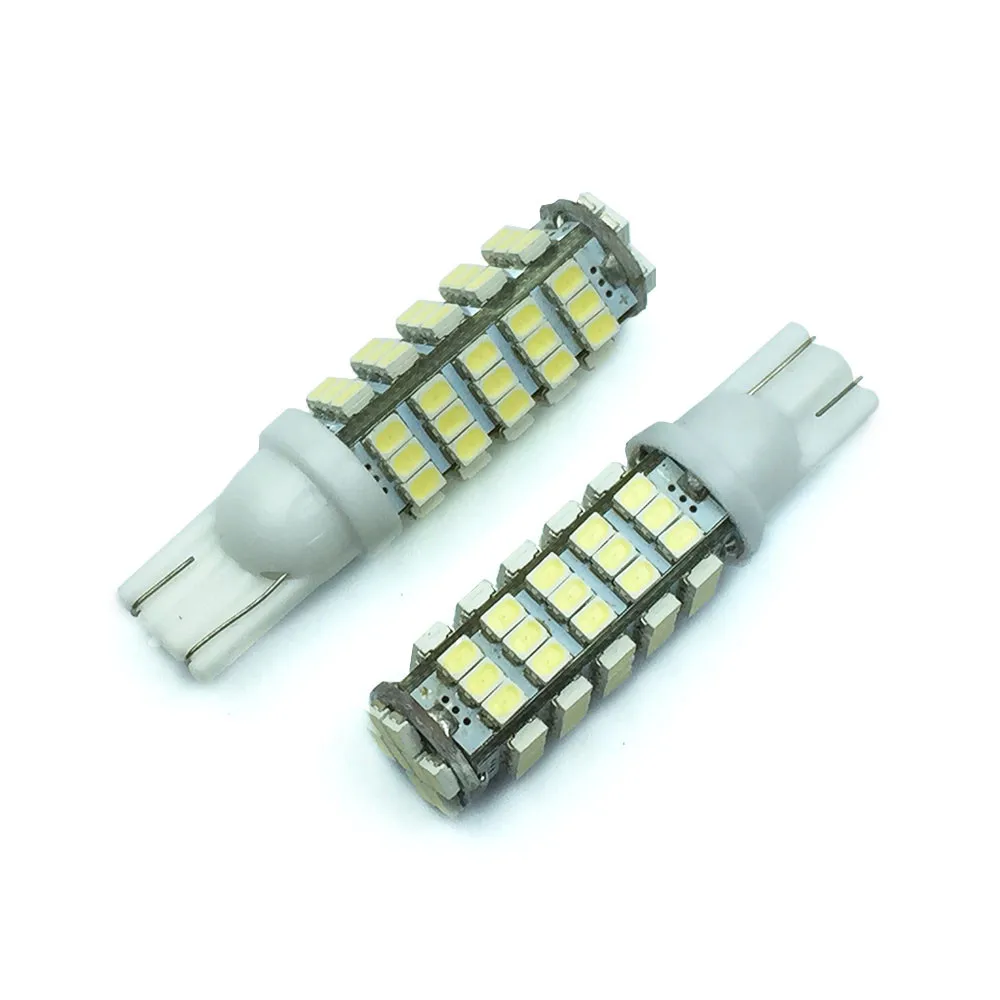 

AUTO 2Pcs Super Bright T10 68LED 1206 68 SMD Reverse Stop Light Lamp White Bulbs Car ERROR FREE Light car styling Jul 27