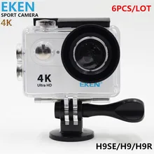6PCS Ultra HD 4K WiFi action camera EKEN H9SE&H9&H9R 1080P FULL HD 2.0 LCD Helmet Cam go pro style waterproof Camcorder camera
