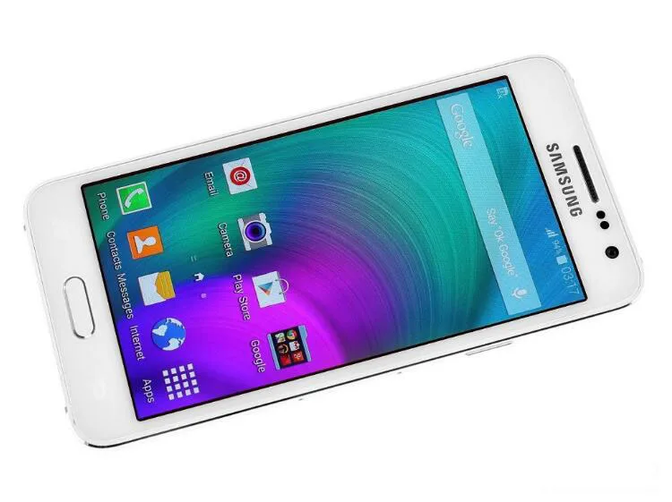 Samsung Galaxy A3 A3000 разблокированный 4G мобильный телефон с двумя слотами sim-карты 4 ядра 4," 8MP 8 Гб Встроенная память WI-FI gps сотовый телефон