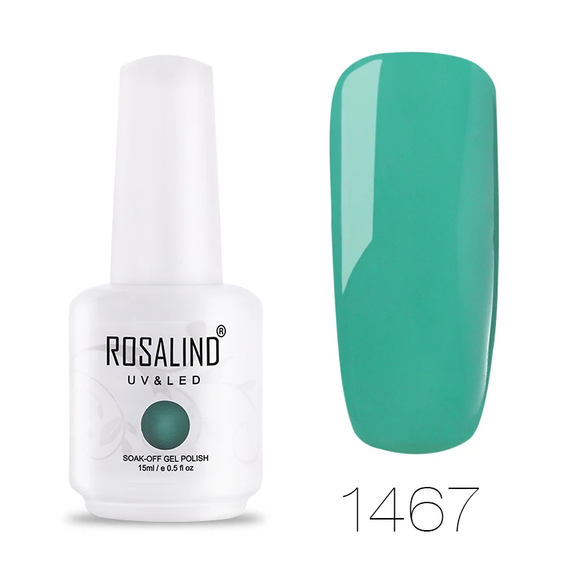 ROSALIND гель 1 S, новинка, 15 мл, Гель-лак для ногтей, УФ-светодиодный, замачиваемый, грунтовка для ногтей, полуперманентный, для дизайна ногтей, гель-лаки для маникюра - Цвет: RH1467