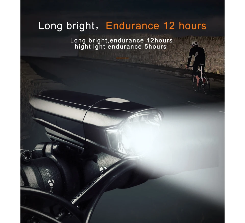 Best 2017 New Bicycle Lamp Bike MTB Road Usb Chargeable Led Front Light Set Handlebar Headlight Highlight Warning 4