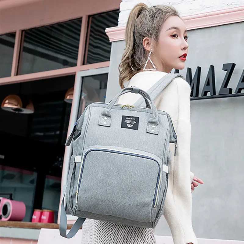 

Many Colours USB Diaper Bag Baby Care Backpack for Mom Mummy Maternity Wet Bag Waterproof Baby Pregnant Bag Streetwear Women Bag