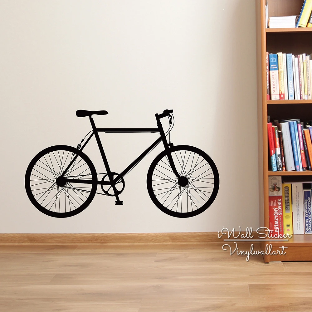 Mountain Bike Wall Sticker Modern Bike Wall Decal DIY Modern Bicycle